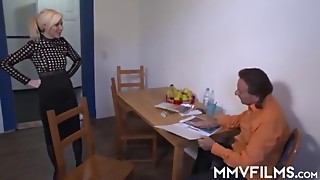 cumshot, hardcore, european, blonde, blowjob, handjob, mature, high heels, lingerie, shaved pussy, big dick, small tits, cum in mouth, natural tits, finger fucking