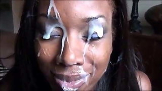Ebony Cougar Face Paint - Giant Facial cumshot