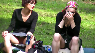 Babes in outdoor session