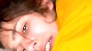 I fucked a skinny teen doggystyle on my sofa