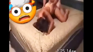 Screaming girl getting her cheeks clapped up hard