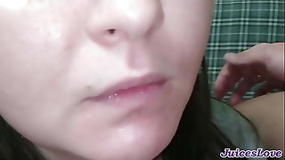 Homemade cum compilation - girl real love eat cum