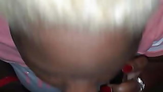 Talking on the phone with him while she's sucking my dick