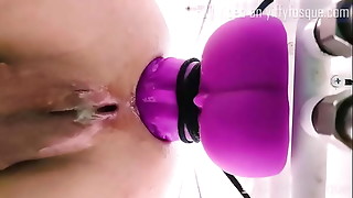 Yiffyfosque big dildo anal insertion