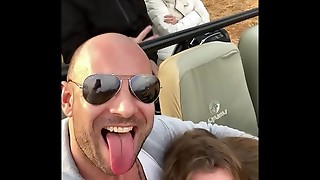 pUBLIC BLOWJOB IN SAFARI-I SUCK HIS COCK,HE CUM AND I SWALLOW ALL HIS SPERM
