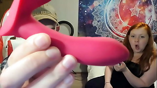 Porn Couple Reviews Sex Toy from Animour Before She Masturbates and Cums with Toy featuring Sin Spice